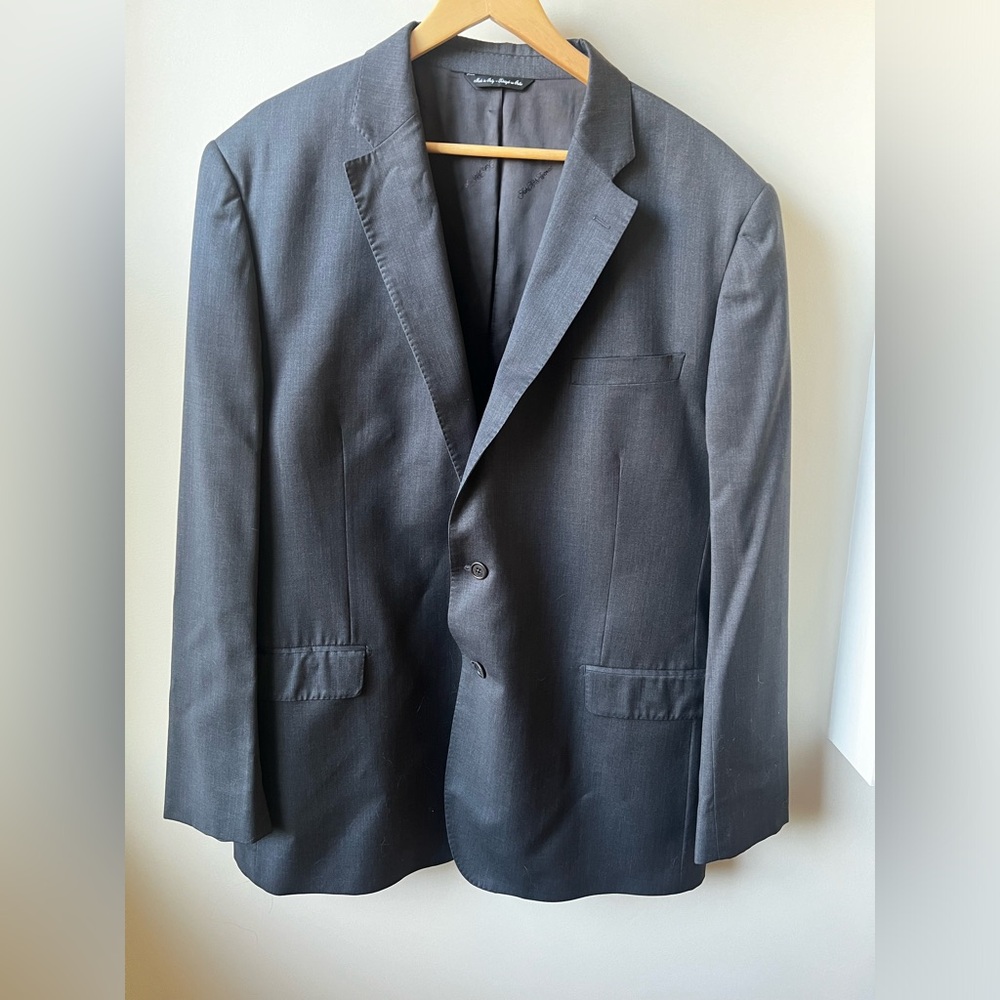 SAKS FIFTH AVENUE ERMENEGILDO ZEGNA Gray Blazer Sports Coat Jacket Wool 48 L